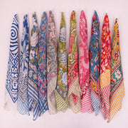 Pure Cotton Printed Bandana – Soft, Durable & Washable Head Scarf for Everyday Fashion - 11pcs